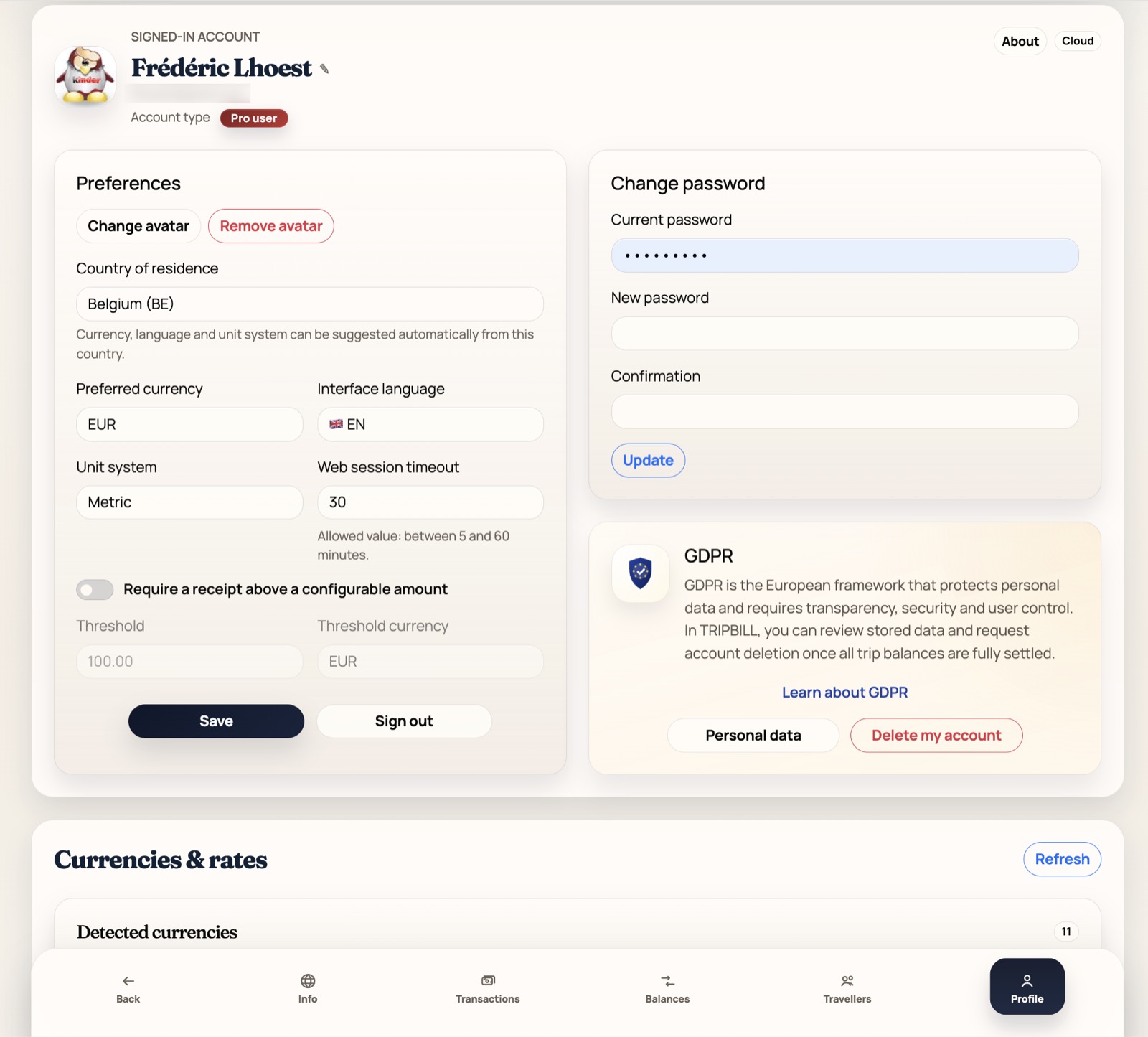 TRIPBILL web preview 7
